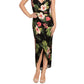 Rachel Roy Women's Bree Crossover Front Dress Black Size Large
