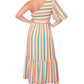 Rachel Roy Women's Tove One Shoulder Maxi Dress Beige Size 14