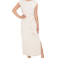 Rachel Roy Women's Tie Waist Side Slit Dress White Size Large