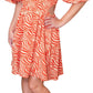 Rachel Roy Women's Nova Side Cutout Dress Orange Size X-Small