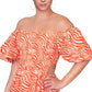 Rachel Roy Women's Nova Side Cutout Dress Orange Size X-Small