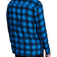And Now This Men's Plaid Collared Button Down Shirt Blue Size Medium