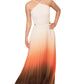 Rachel Roy Women's Lively Ombre Pleated Dress Orange Size 4