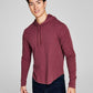 And Now This Men's Thermal Waffle Knit Hooded T-Shirt Red Size Small