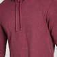 And Now This Men's Thermal Waffle Knit Hooded T-Shirt Red Size Small