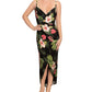 Rachel Roy Women's Plus Size Bree Printed Faux Wrap Maxi Dress Green Size 24W