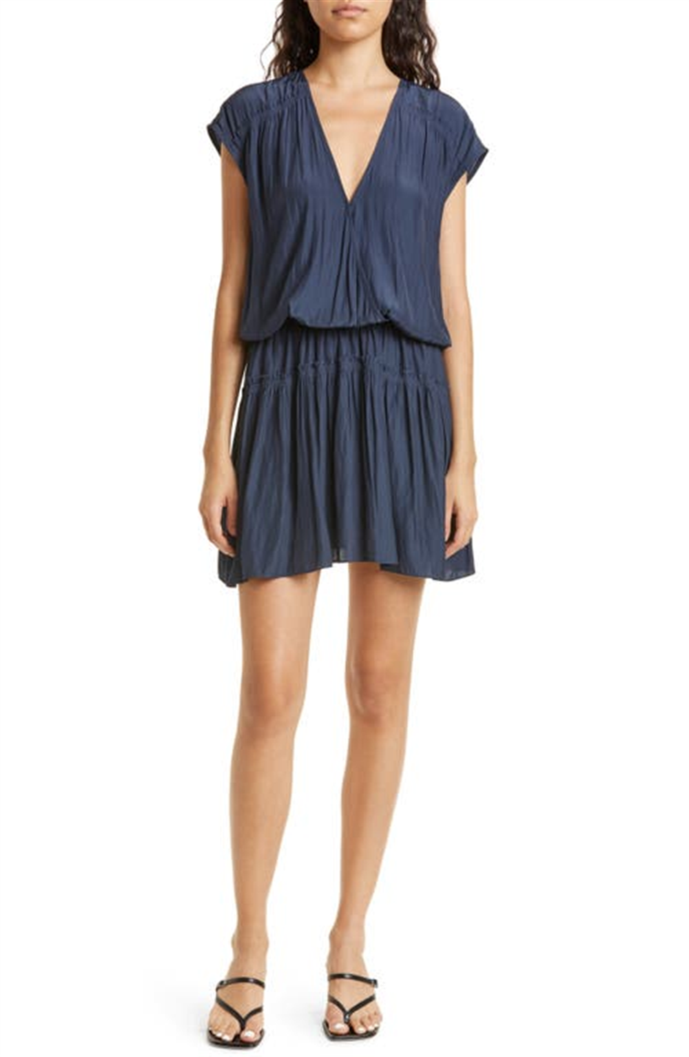 Ramy Brook Judy Minidress In Navy Size Small