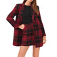 1.STATE Women's One Button Plaid Jacket Black Size Small