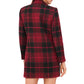 1.STATE Women's One Button Plaid Jacket Black Size Small