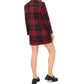 1.STATE Women's One Button Plaid Jacket Black Size Small
