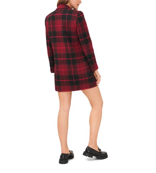 1.STATE Women's One Button Plaid Jacket Black Size Small