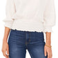 Vince Camuto Women's Smocked Gauze Top Brown Size X-Large