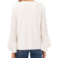 Vince Camuto Women's Eyelet Bell Sleeve Top White Size Medium