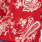 Vince Camuto Women's Paisley Off the Shoulder Blouse Red Size X-Large