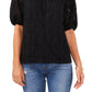Vince Camuto Women's Lace Off The Shoulder Top Black