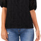 Vince Camuto Women's Lace Off The Shoulder Top Black Size Medium
