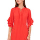 Vince Camuto Women's Flutter Sleeve Dress Red
