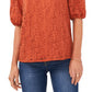 Vince Camuto Women's Lace Off The Shoulder Top Orange