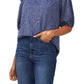 Vince Camuto Women's Lace Off The Shoulder Top Blue