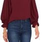 Vince Camuto Women's Bell Sleeve Top Red