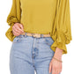 Vince Camuto Women's Bell Sleeve Top Yellow Size X-Small