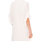 Vince Camuto Women's Flutter Sleeve Dress White Size Small