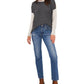 Vince Camuto Women's Colorblock Sweater Gray Size Small