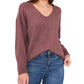 Vince Camuto Women's Cozy Seam Sweater Purple Size X-Large