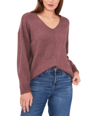 Vince Camuto Women's Cozy Seam Sweater Purple Size X-Large