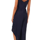Vince Camuto Women's Tie Shoulder Jumpsuit Blue Size Small