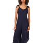 Vince Camuto Women's Tie Shoulder Jumpsuit Blue Size Small