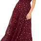 Vince Camuto Women's Foil Accent Off The Shoulder Tiered Dress Purple Size X-Large
