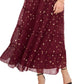 Vince Camuto Women's Foil Accent Off The Shoulder Tiered Dress Purple Size X-Large