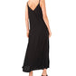 Vince Camuto Women's V Neck Challis Slipdress Black Size Large