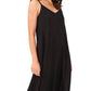 Vince Camuto Women's V Neck Challis Slipdress Black Size Large