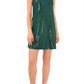 Vince Camuto Women's Sequin Sleeveless Dress Green Size Small
