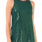 Vince Camuto Women's Sequin Sleeveless Dress Green Size Small