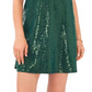 Vince Camuto Women's Sequin Sleeveless Dress Green Size Small