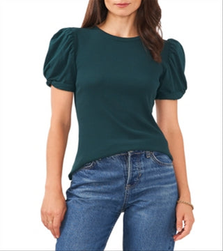 1.STATE Women's Ponderosa Pine Puff Sleeve T-Shirt Size Medium