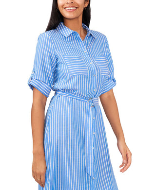 Riley & Rae Women's Belted Maxi Dress Blue Size X-Large