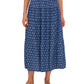 Riley & Rae Women's Printed Pull On Maxi Skirt Blue Size Large