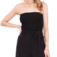 1.STATE Women's Strapless Wide Leg Jumpsuit Swimsuit Black