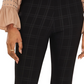Vince Camuto Women's Tonal Plaid Pants Black Size X-Large