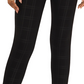 Vince Camuto Women's Tonal Plaid Pants Black Size X-Large