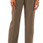 Vince Camuto Women's Pleated Straight Leg Trousers Green Size 12
