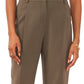 Vince Camuto Women's Pleated Straight Leg Trousers Green Size 12