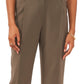 Vince Camuto Women's Pleated Straight Leg Trousers Green Size 8