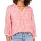 Vince Camuto Women's Tie Neck Blouse Pink Size Large