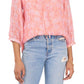 Vince Camuto Women's Tie Neck Blouse Pink Size Large