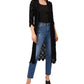 Vince Camuto Women's Open Stitch Duster Black Size Large